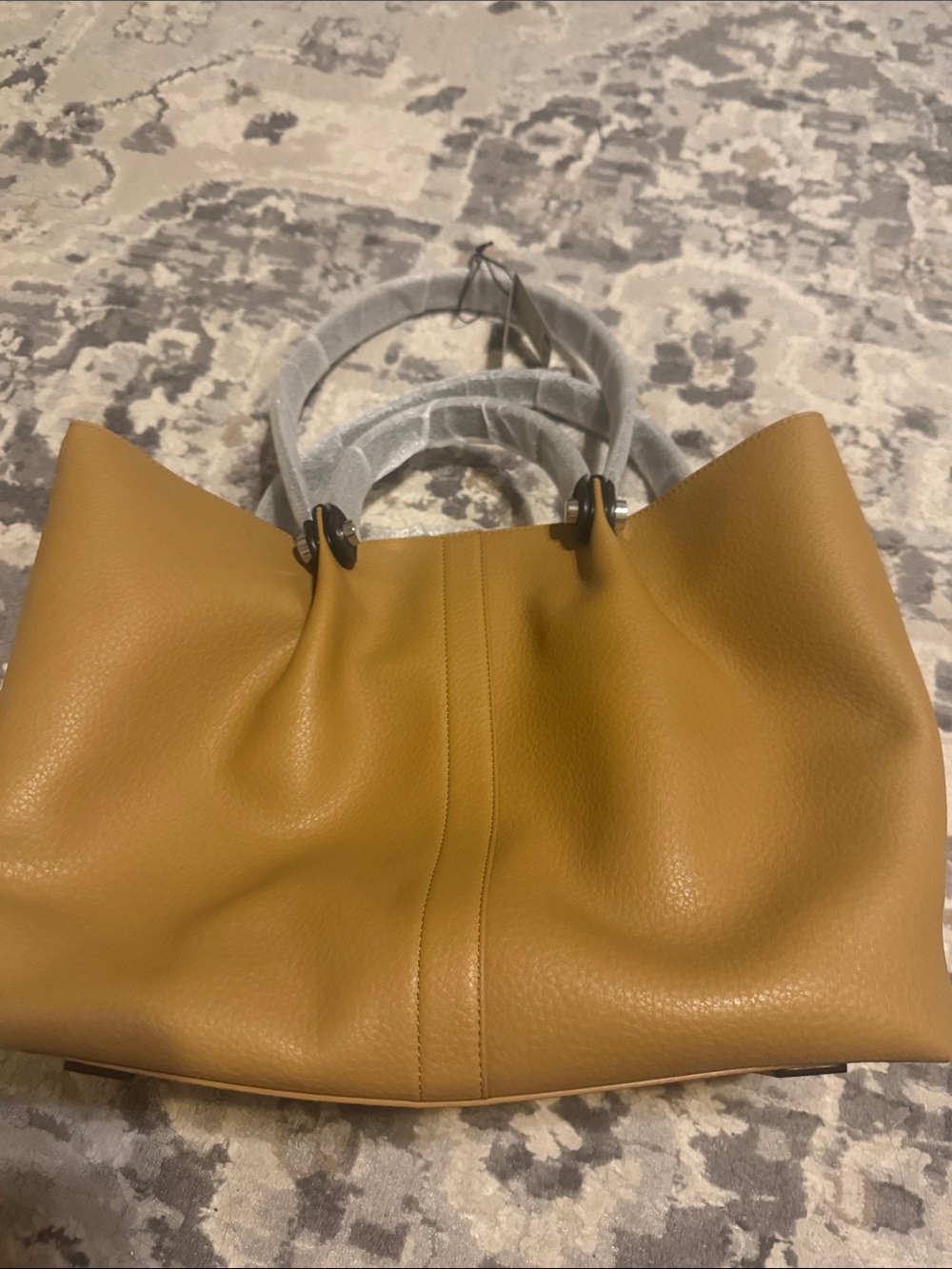 Stylish Mustard Tote Bag - Unbranded